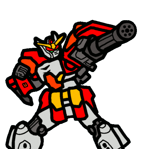 Shooting Gundam Wing Sticker
