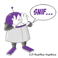 Cry Robot Sticker by Royalrivermusik