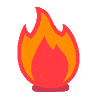 Fire Sticker by URSTRONG