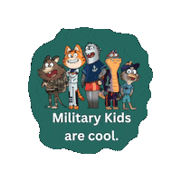 Defencekidz cartoon army military navy Sticker