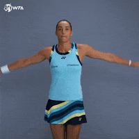 Flying Caroline Garcia GIF by WTA