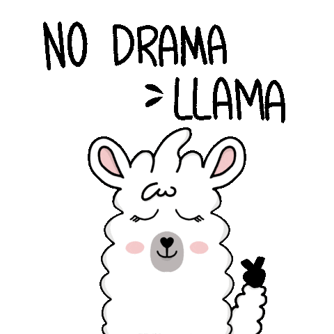 No Drama Love Sticker