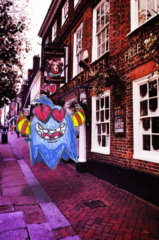 RealityParadox giphyupload heart monster eye GIF