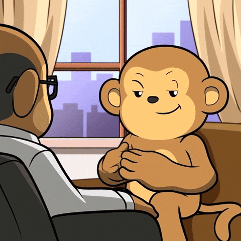 Sarcastic Therapy Session GIF by Wise Monkey Meme