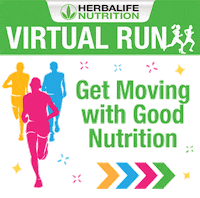 Virtual Run Get Moving Sticker by Herbalife Nutrition Philippines