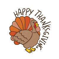 Thanksgiving Turkey Sticker