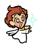 Good Omens Sparkle Sticker by Kyra