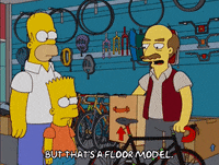 homer simpson taking bike away GIF