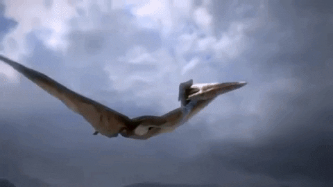 giphygifmaker bbc steve backshall hatzegopteryx deadly dinosaurs GIF