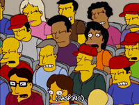Shocked Season 17 GIF by The Simpsons