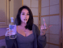 Cute Girl Middle Finger GIF