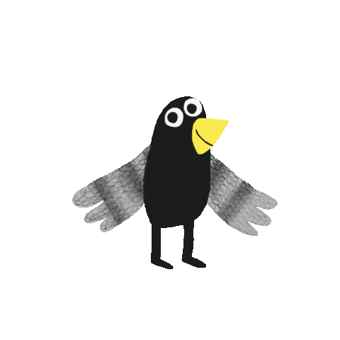 I Love You Bird Sticker by Loes Riphagen