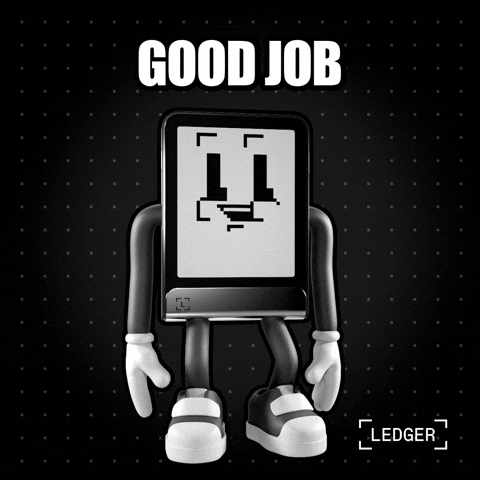 Well Done Good Job GIF by Ledger