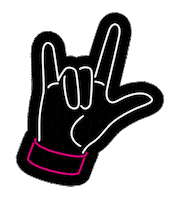 Access_Italy rock hand you rock access Sticker