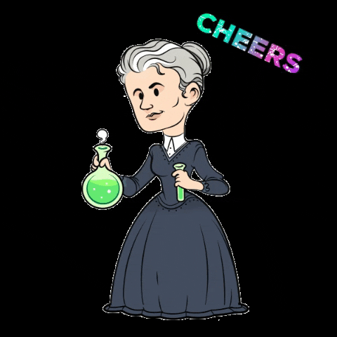 Giantim giphygifmaker cheers mariecurie GIF