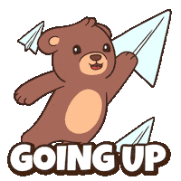 Flying On My Way Sticker by BEARISH
