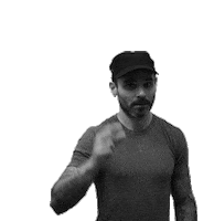 black and white hat Sticker by Atreyu