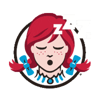 tired animation Sticker by Wendy's