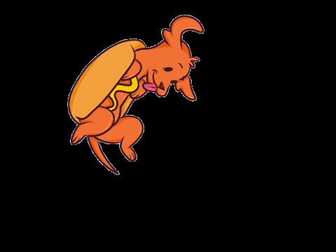 La_Ardillin giphygifmaker dog bread hotdog GIF