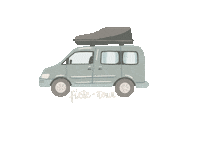 Vacation Camper Sticker by Namastechen