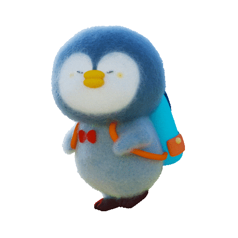 naokadoura giphyupload run penguin 走る Sticker