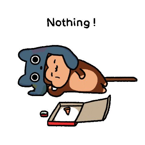 Tired Pizza Sticker by Chimpers