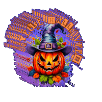 Citrouille Sticker by TresorsDuMonde.ca