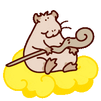Anterie capybara carpincho carpincho magico anterie Sticker