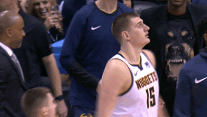 Denver Nuggets Reaction GIF by NBA