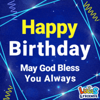 Happy Birthday GIF by Lucas and Friends by RV AppStudios