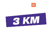 3Km Sticker by RunTour