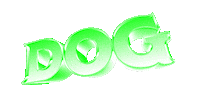dog text Sticker