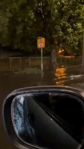 Street Flooding in London After 'Torrential Rain'