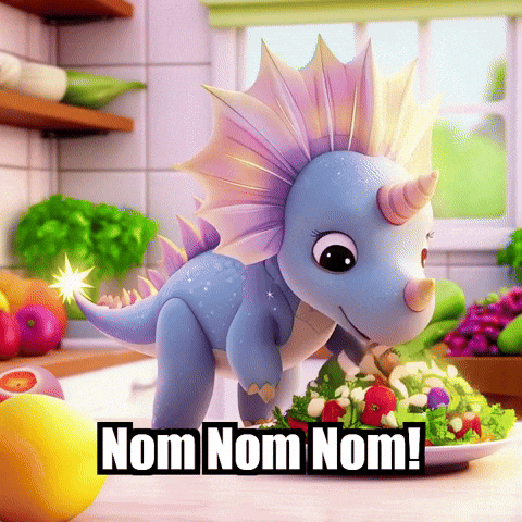 Nom Nom Nom Eating GIF by Divineasaur