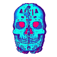 Mood Skull Sticker