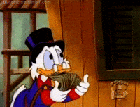 Hustling Scrooge Mcduck GIF