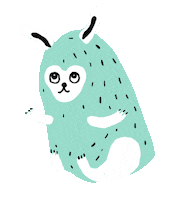 Doodle Cat Sticker by Junkyard