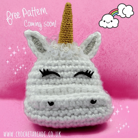 unicorn crochet GIF