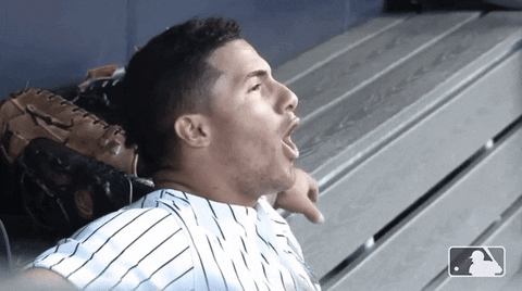 Oh Yeah Sigh GIF by New York Yankees