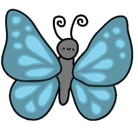 Fly Butterfly Sticker by TeaBag