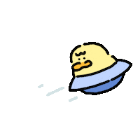 420gram00 love character duck banana Sticker