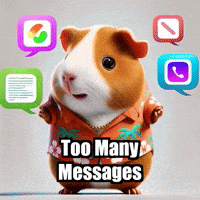 Chat Overload GIF by Guinea Gambino