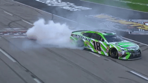 kyle busch race GIF by NASCAR