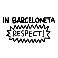 Beach Respect Sticker by Ajuntament de Barcelona