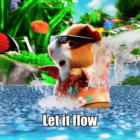 Joy Let It Flow GIF by Guinea Gambino