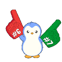 6 7 Penguin Sticker by Pudgy Penguins