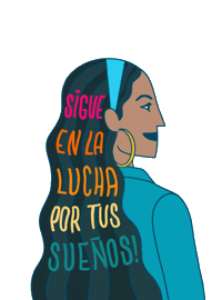 Arriba Las Mujeres Latinos Sticker by JoltTX