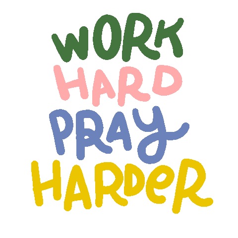 Work Pray Sticker by thegangoffur