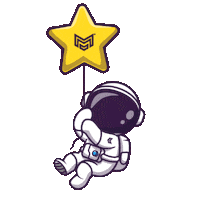 Star Floating Sticker by Mr Urbina