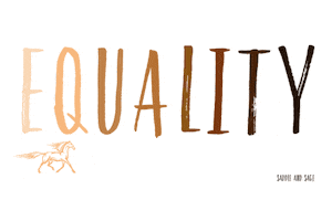 Black Lives Matter Horse Sticker by Saddle and Sage